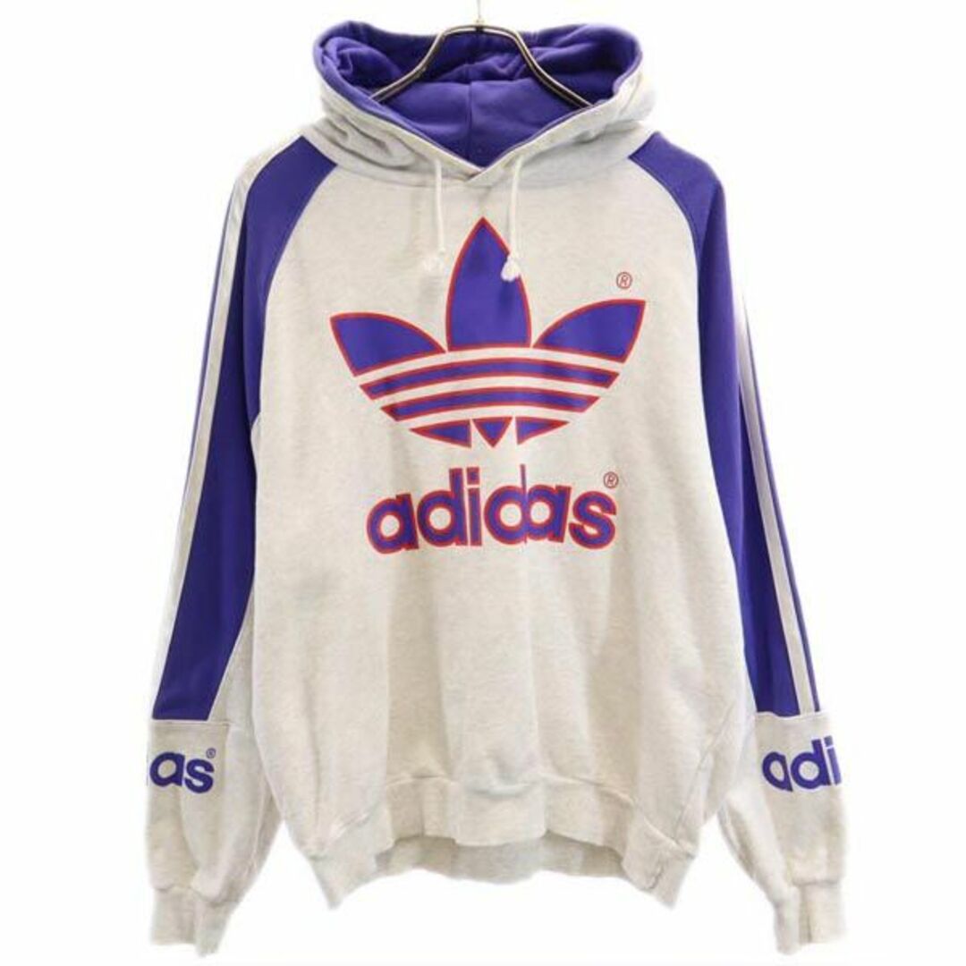 80s adidas アディダス デサント  パーカー   トレフォイル L