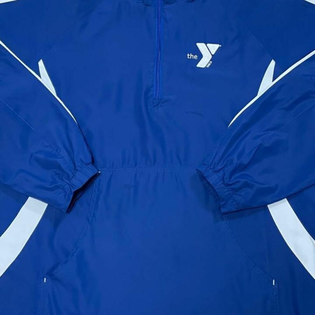 sport-tek　アノラックパーカー　YMCA ビッグシルエット　ブルー　XL