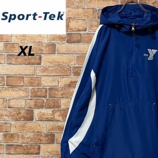 sport-tek　アノラックパーカー　YMCA ビッグシルエット　ブルー　XL