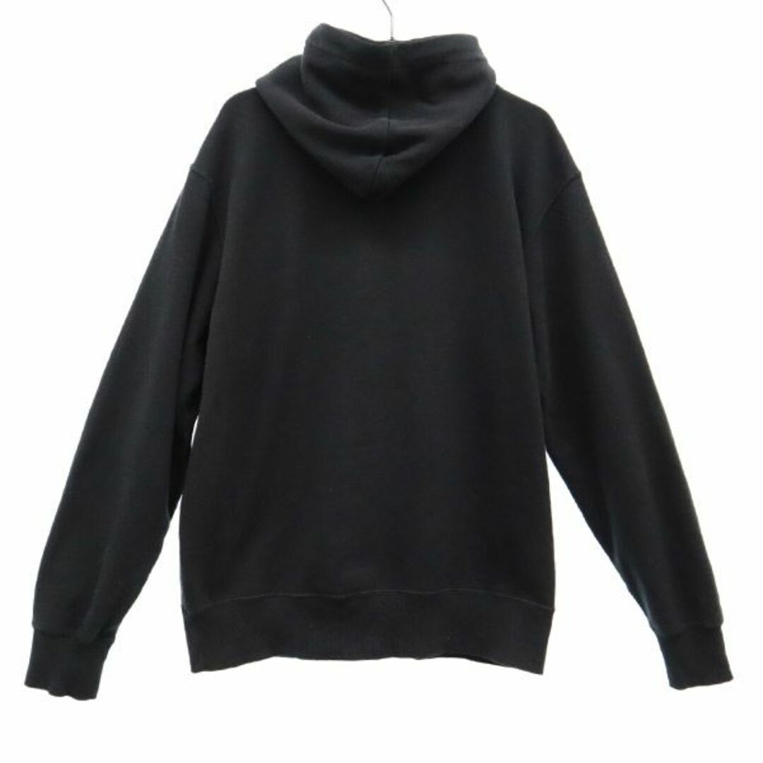 新品 Champion チャンピオン スウェット LOGO パーカー 黒 L