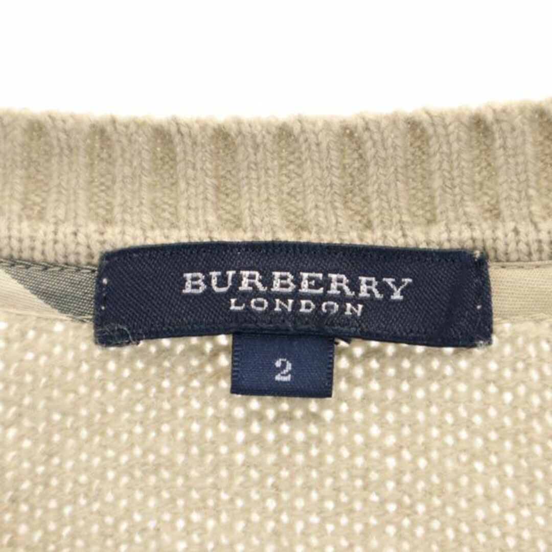 BURBERRY - バーバリー カシミヤブレンド 長袖 ニット 2 ベージュ系