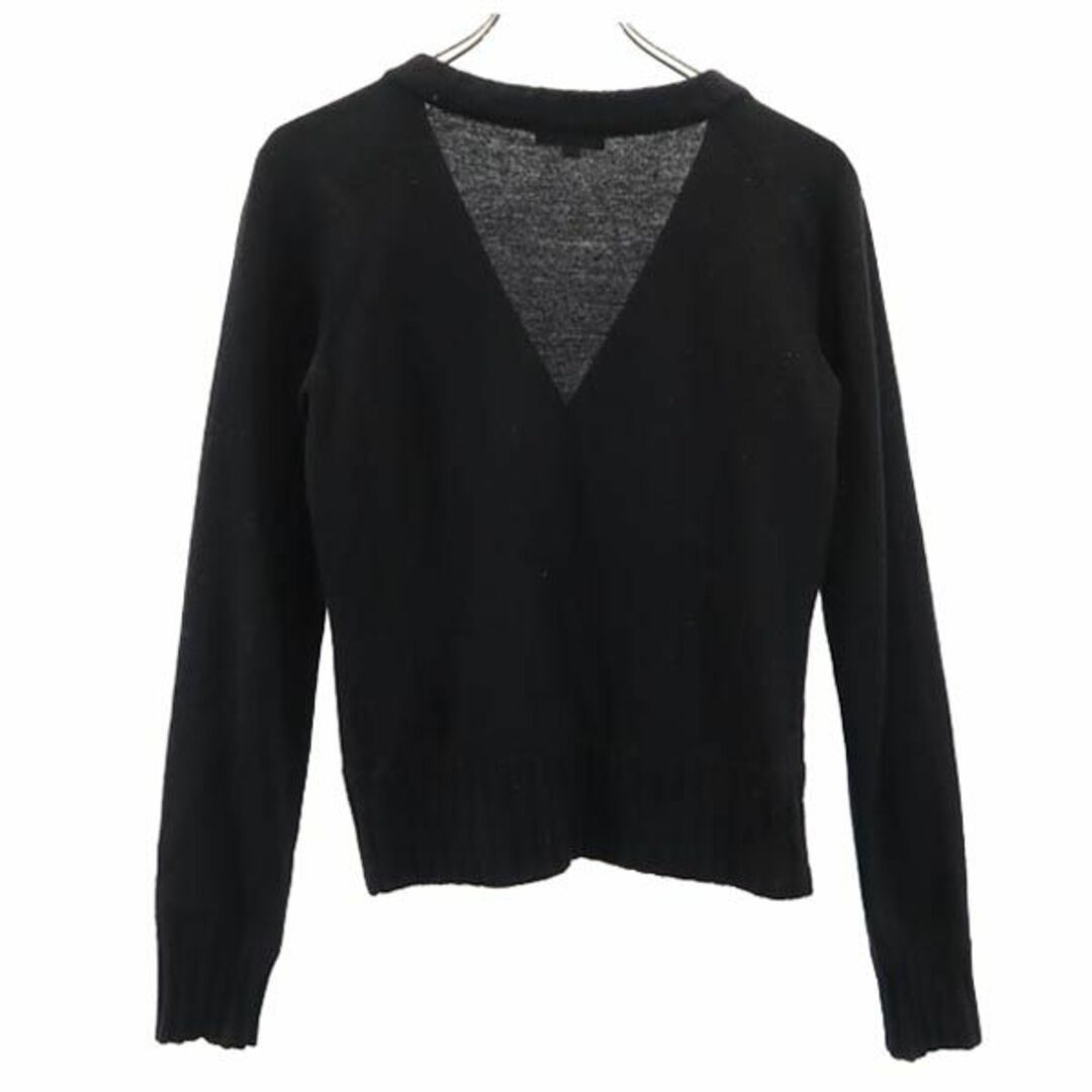 美品 BURBERRY BLACK LABEL 長袖Vネックカーディガン 2-