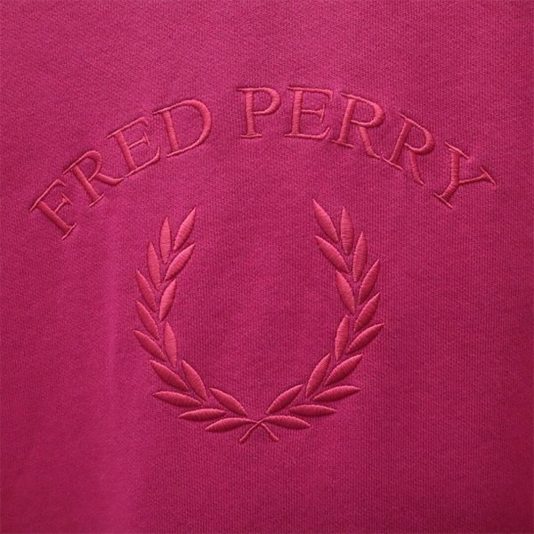 フレッドペリー ロゴ刺繍 スウェット 10 ピンク FRED PERRY 長袖 トレーナー レディース 【中古】 【231005】