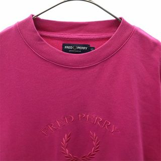 FRED PERRY - フレッドペリー ロゴ刺繍 スウェット 10 ピンク FRED ...