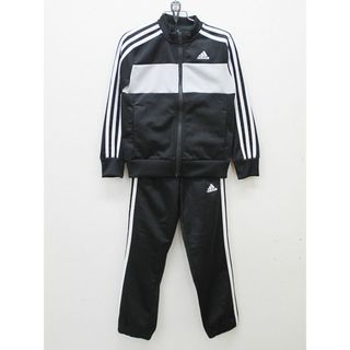 アディダス(adidas)の【秋物 新入荷!】〔アディダス/adidas〕120cm トラックスーツ/ジャージ上下セット 黒×グレー【中古】子供服 キッズ kids 男の子 秋冬 409032(その他)