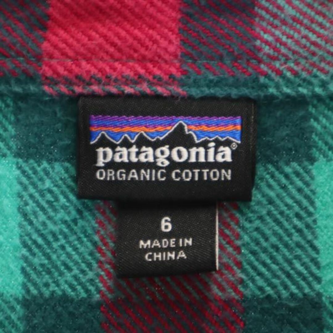 patagonia   パタゴニア チェック柄 長袖 シャツ 6 レッド×グリーン