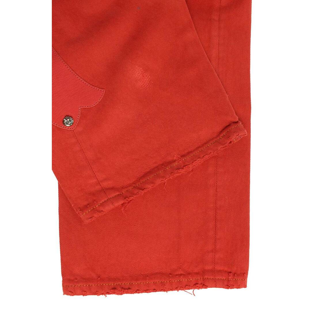 クロムハーツ ×リーバイス LEVI'S  U VNTG JEAN RED/RED TAB クロスパッチ付きデニムパンツ メンズ 33インチ