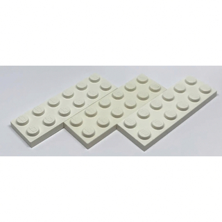LEGO パーツ　プレートブロック　2×6 白　3個(知育玩具)