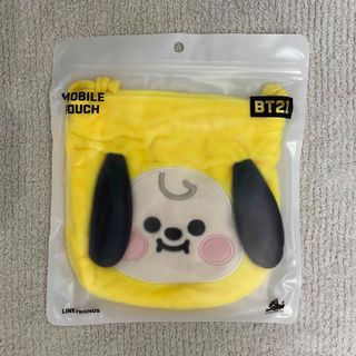 ビーティーイシビル(BT21)のBT21 フェイスタイプポーチ  モバイルポーチ 【CHIMMY】新品未開封(キャラクターグッズ)