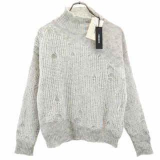 ディーゼル(DIESEL)の未使用 ディーゼル アルパカブレンド ニット S グレー系 DIESEL 長袖 セーター レディース 【中古】  【231005】(ニット/セーター)