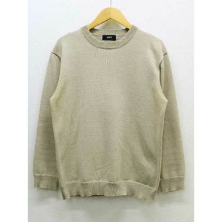 シップス(SHIPS)の【秋物 新入荷】▼SHIPS/シップス▼コットンニットプルオーバー/長袖/カジュアル/お洒落/オフィス/ビジネス/通勤/ベーシック/丸首 ベージュ メンズ S【中古】秋冬 409032(ニット/セーター)