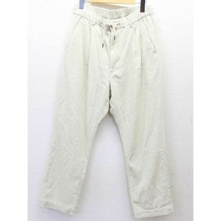 ビームス(BEAMS)の【新規値下げ】〓BEAMS HEART/ビームスハート〓コーディロイワイドテーパードパンツ アイボリー メンズ M 【中古】 秋冬 409032(スラックス/スーツパンツ)