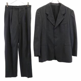 エンポリオアルマーニ(Emporio Armani)のエンポリオアルマーニ イタリア製 ウール スーツ セットアップ 上下 48／46 グレー系 Emporio Armani テーラードジャケット メンズ 【中古】  【231005】(セットアップ)