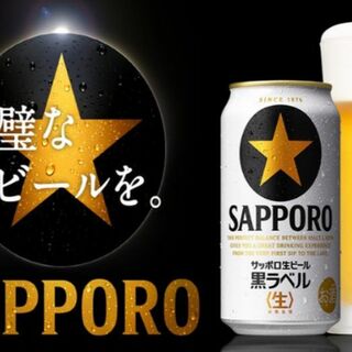 サッポロ(サッポロ)のbb7,6-7》サッポロ生ビール黒ラベル350/500各24缶/2箱セット(ビール)