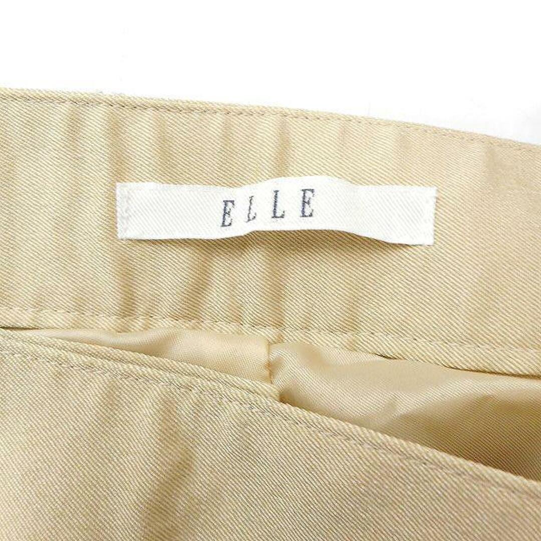 ELLE(エル)のエル ELLE センタープレス パンツ スラックス フルレングス 無地 ウール混 レディースのパンツ(その他)の商品写真