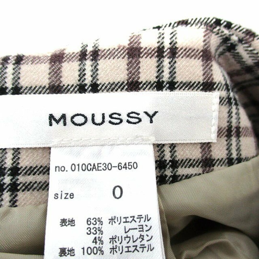 moussy(マウジー)のマウジー タイト スカート ラップ風 ロング フロントボタン チェック 0 レディースのスカート(ロングスカート)の商品写真