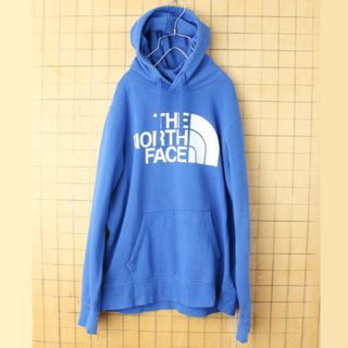 ザノースフェイス(THE NORTH FACE)のUSA ノースフェイス スウェット パーカー ブルーM フーディー aw27(パーカー)