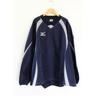 ミズノ(MIZUNO)の【新入荷】●mizuno/ミズノ●ウインドブレーカー/プルオーバー/長袖/Vネック ネイビー/紺 メンズ 2XO【中古】春夏秋冬 509032(Tシャツ/カットソー(半袖/袖なし))