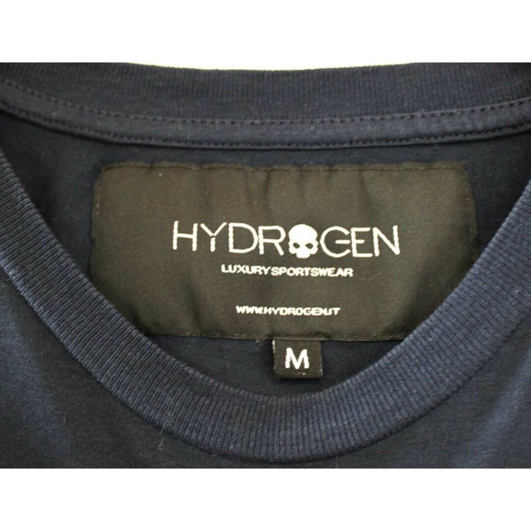 HYDROGEN(ハイドロゲン)の【新入荷】●HYDROGEN/ハイドロゲン●プリントTシャツ/クルーネック/半袖 ネイビー/紺 メンズ M【中古】春夏秋冬 509032 メンズのトップス(Tシャツ/カットソー(半袖/袖なし))の商品写真