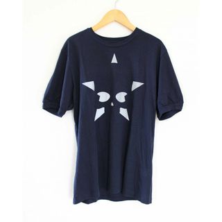 ハイドロゲン(HYDROGEN)の【新入荷】●HYDROGEN/ハイドロゲン●プリントTシャツ/クルーネック/半袖 ネイビー/紺 メンズ M【中古】春夏秋冬 509032(Tシャツ/カットソー(半袖/袖なし))