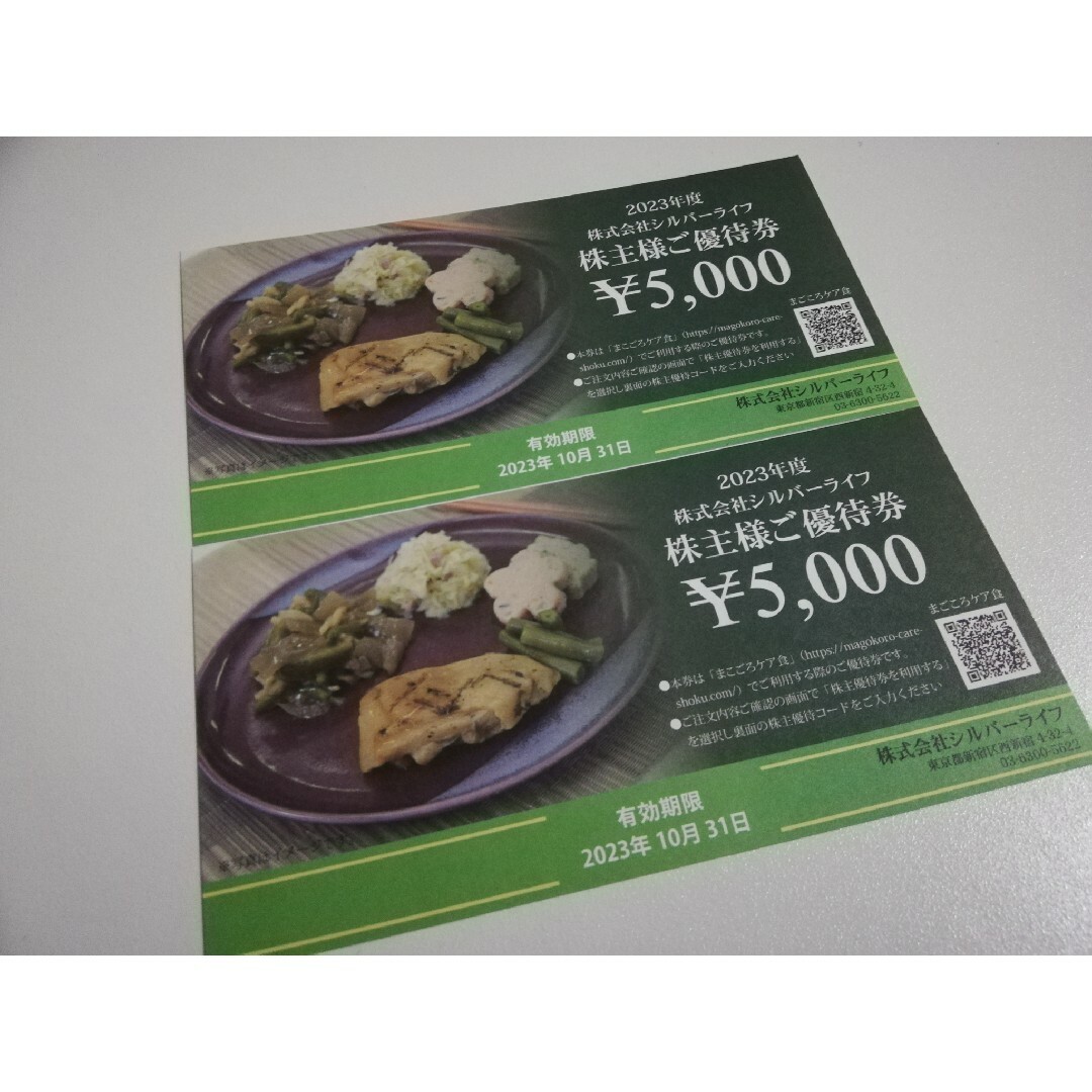 シルバーライフ 株主優待券 10,000円分 t1 チケットの優待券/割引券(その他)の商品写真