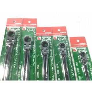 ☆未使用品☆KTC ケーティーシー ラチェットめがねレンチセット (両頭型首振りタイプ) TMR105 ハンドツール 整備 79246