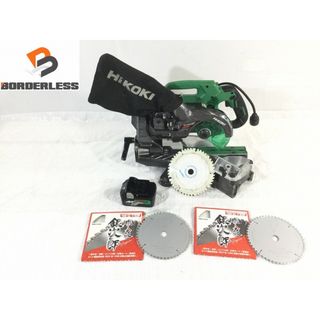 ☆比較的綺麗☆HiKOKI ハイコーキ 36V 165mm コードレス卓上スライド丸のこ C3606DRA マルチボルトバッテリー1個(2.5Ah) 替刃2枚付 79399