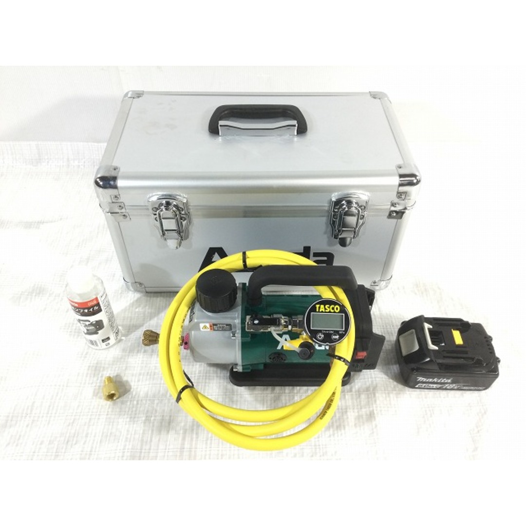 ☆中古品☆ASADA アサダ 18V 充電式真空ポンプ 1.5CFM-B タスコ ☆中古品☆ASADA アサダ 18V 充電式真空ポンプ 1.5CFM-B タスコ