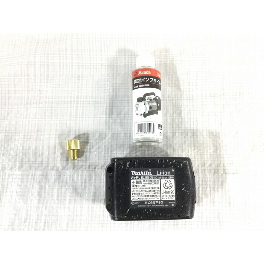☆中古品☆ASADA アサダ 18V 充電式真空ポンプ 1.5CFM-B タスコ ☆中古品☆ASADA アサダ 18V 充電式真空ポンプ 1.5CFM-B タスコ