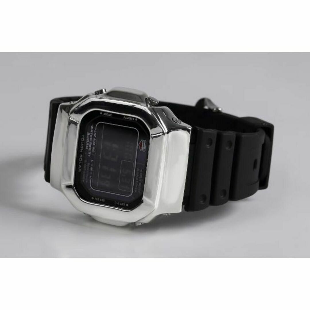 G-SHOCK(ジーショック)のカシオ カスタムGショック シルバー925 GW-M5610 鏡面加工 鑑定済 メンズの時計(腕時計(デジタル))の商品写真