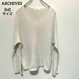 アルシーヴ(archives)のK602 ARCHIVES アルシーヴ ニット セーター Mサイズ 白 可愛い(ニット/セーター)