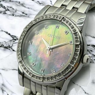 シチズン(CITIZEN)の新品★スワロフスキー★エコドライブ★ソーラー レディース腕時計 シチズン(腕時計)