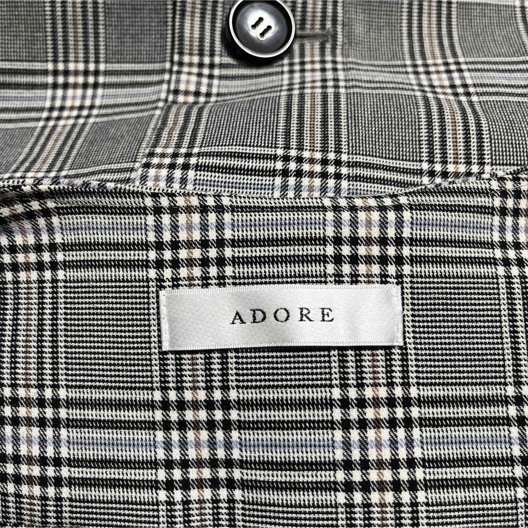 ADORE(アドーア)のADOREチェックワンピース　36 レディースのワンピース(ロングワンピース/マキシワンピース)の商品写真