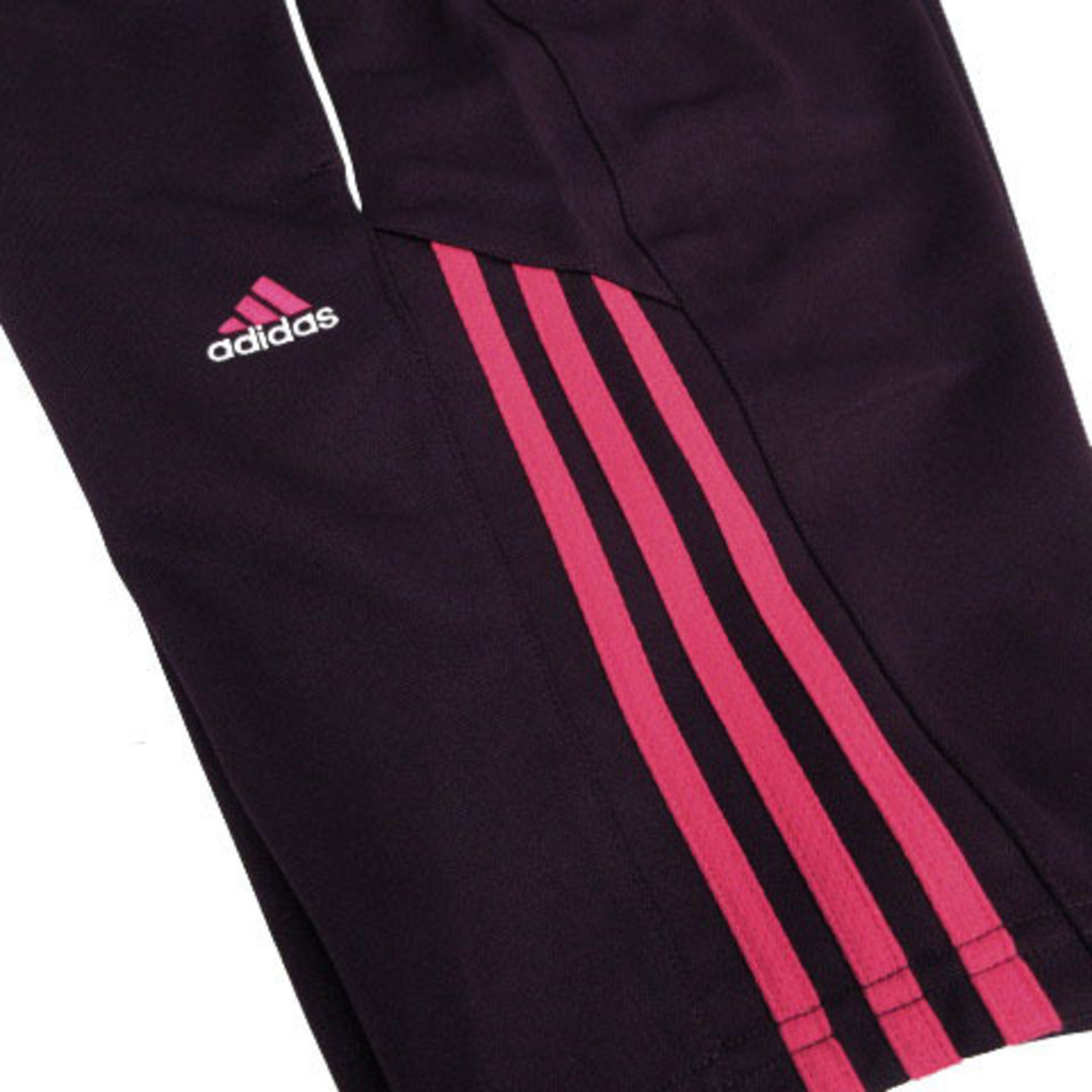 adidas(アディダス)のadidas パンツ ジャージ ショートパンツ ロゴ刺繍 3本ライン 紫系 M スポーツ/アウトドアのスポーツ/アウトドア その他(その他)の商品写真