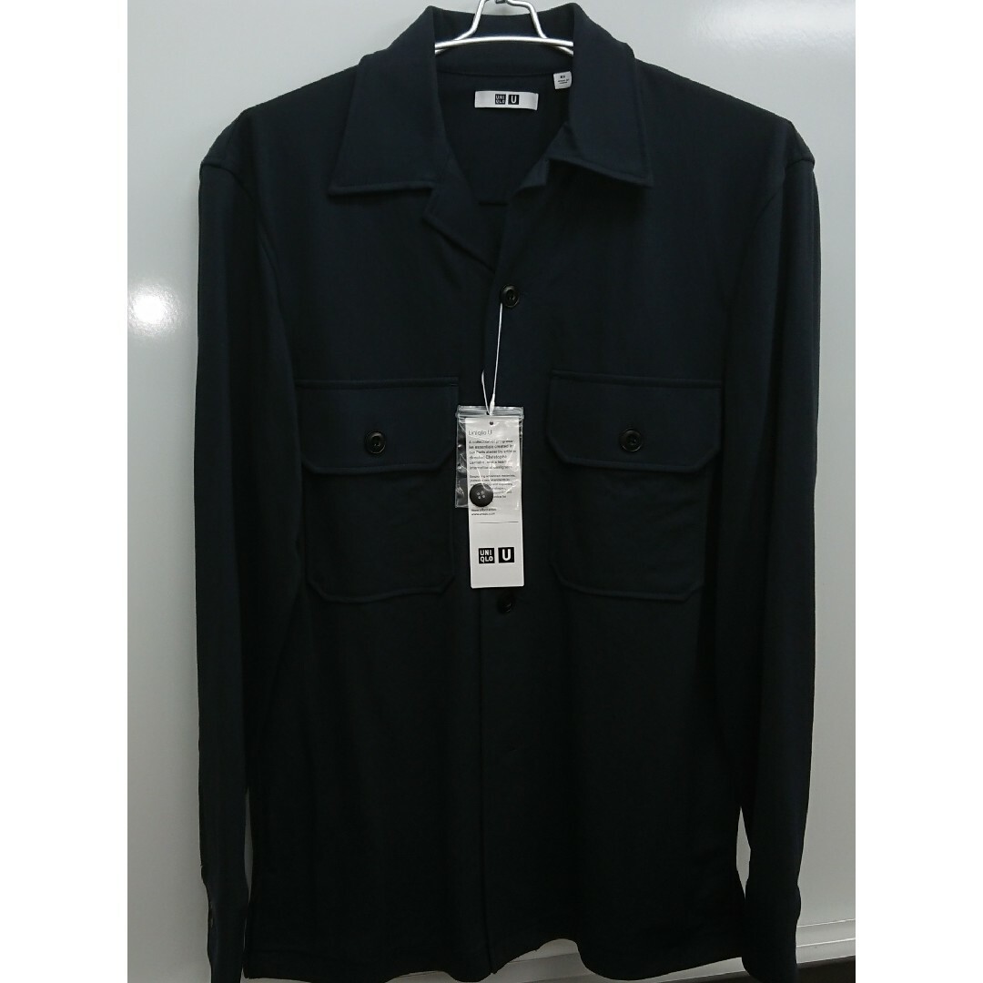 UNIQLO(ユニクロ)の新品 ユニクロ U ミリタリージャージーシャツ 長袖 XS ルメール ブルー メンズのトップス(シャツ)の商品写真