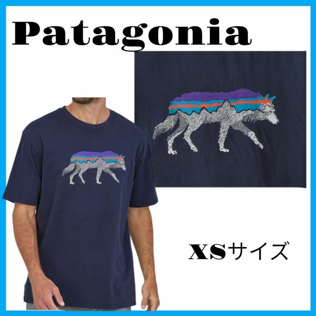【新品未使用】Patagonia Tシャツ XSサイズ ネイビー 38565
