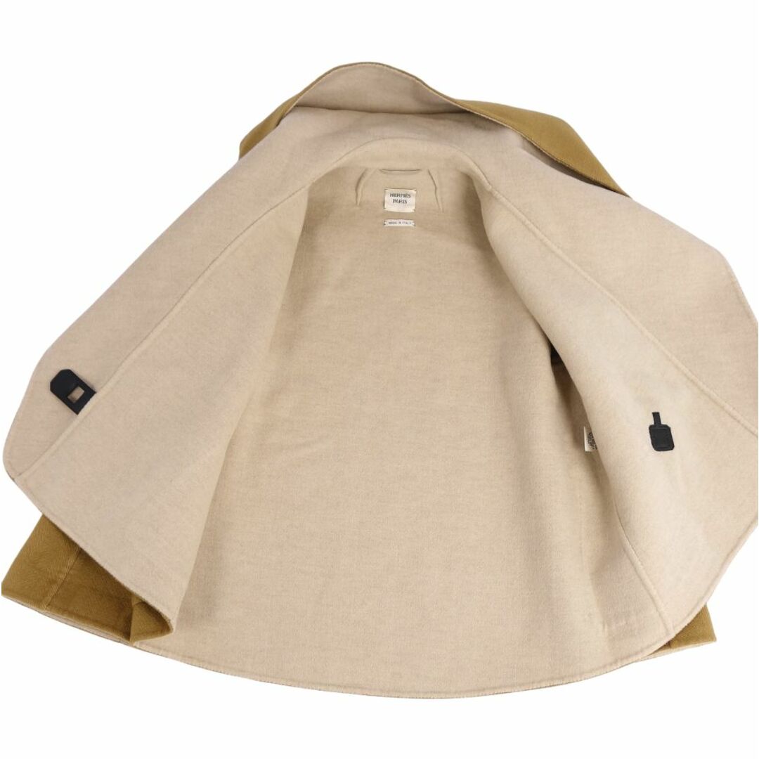 HERMES - 極美品 エルメス HERMES コート フード カシミヤ100 HERMES - 極美品 エルメス HERMES コート フード カシミヤ100