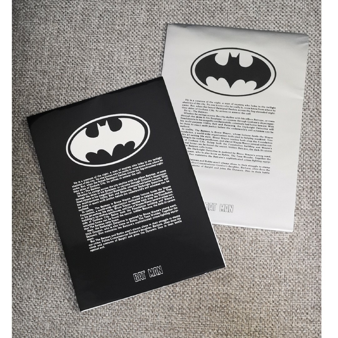 DC(ディーシー)のBATMAN　バットマン　便箋　メモ帳　2冊セット エンタメ/ホビーの漫画(アメコミ/海外作品)の商品写真