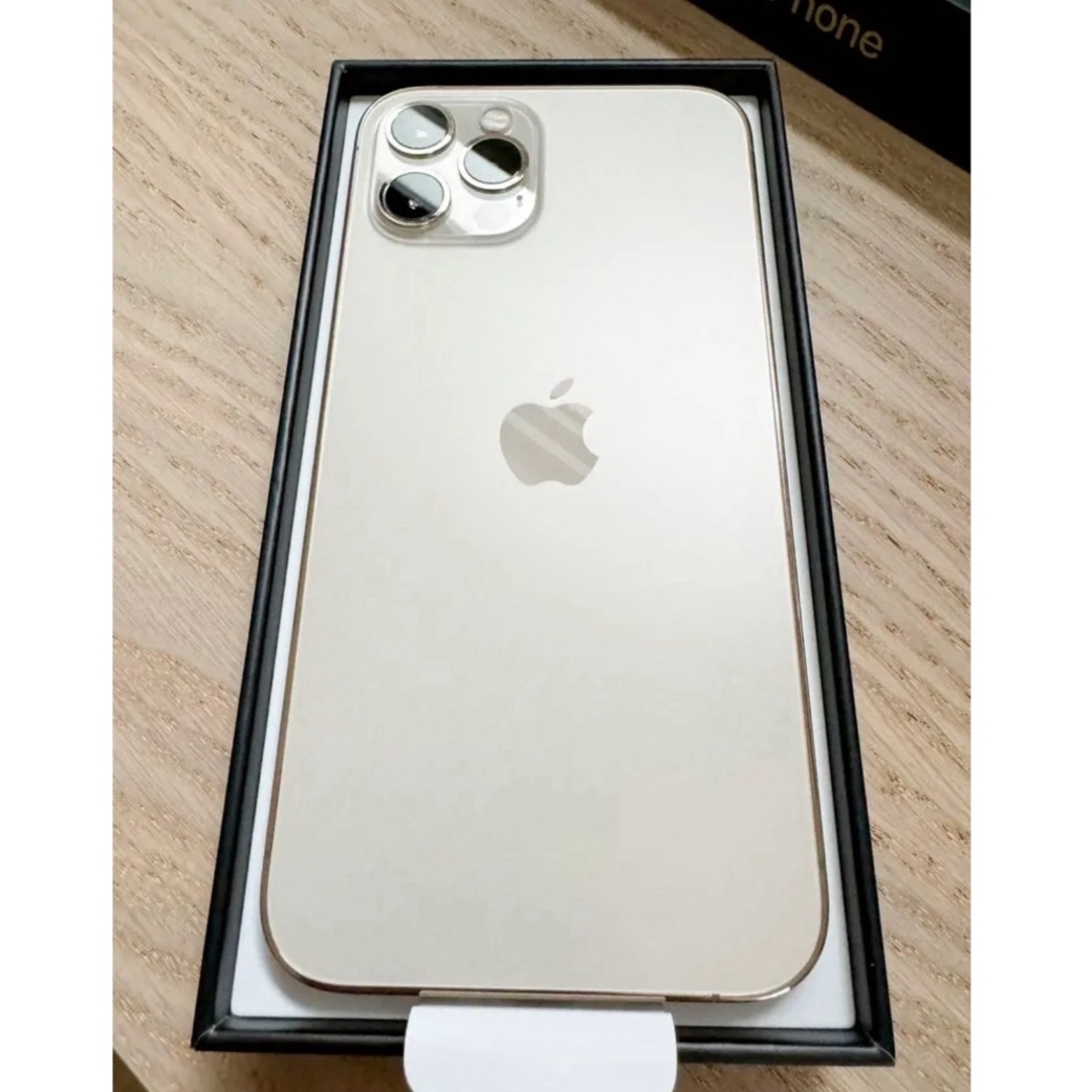 【美品】iPhone 12 pro ゴールド 128 GB SIMフリースマートフォン/携帯電話