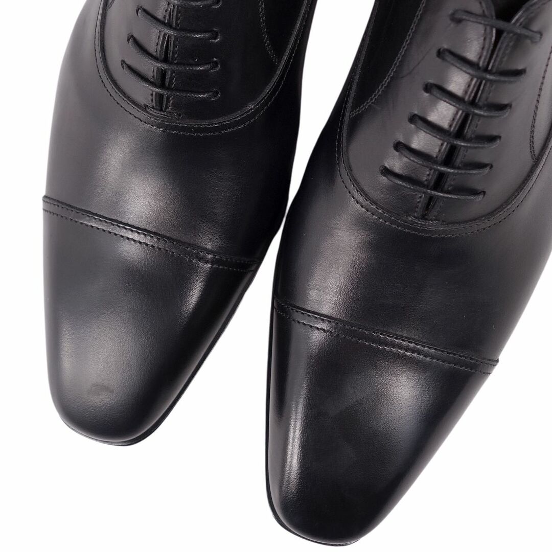 Santoni(サントーニ)の未使用 サントーニ Santoni レザーシューズ オックスフォードシューズ ストレートチップ カーフレザー 革靴 メンズ 5(24cm相当) ブラック メンズの靴/シューズ(ドレス/ビジネス)の商品写真