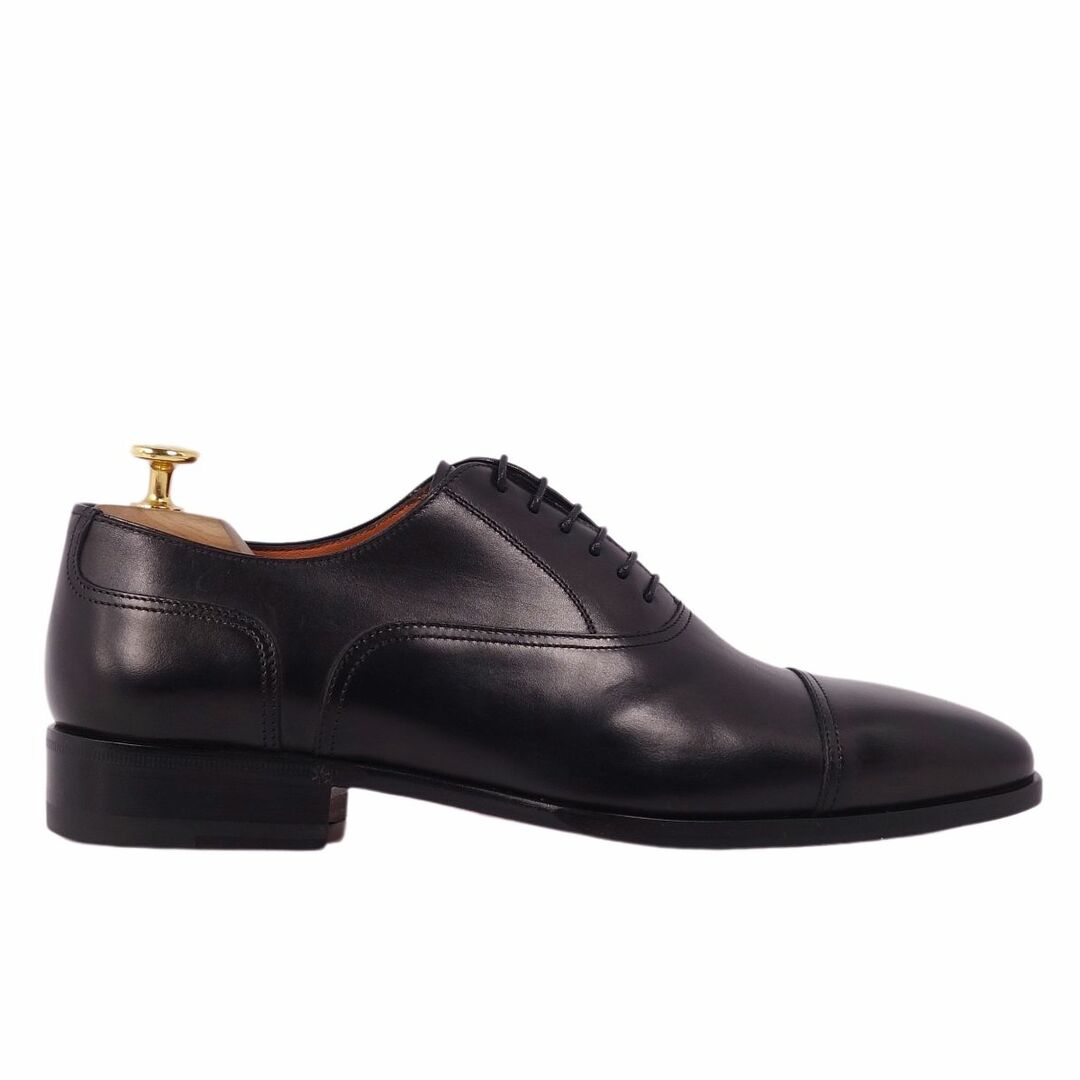 Santoni(サントーニ)の未使用 サントーニ Santoni レザーシューズ オックスフォードシューズ ストレートチップ カーフレザー 革靴 メンズ 5(24cm相当) ブラック メンズの靴/シューズ(ドレス/ビジネス)の商品写真