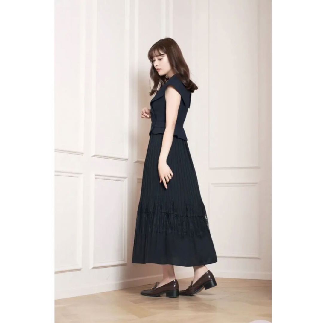 Her lip to - herlipto Siena Big Collar Pleated Dressの通販 by