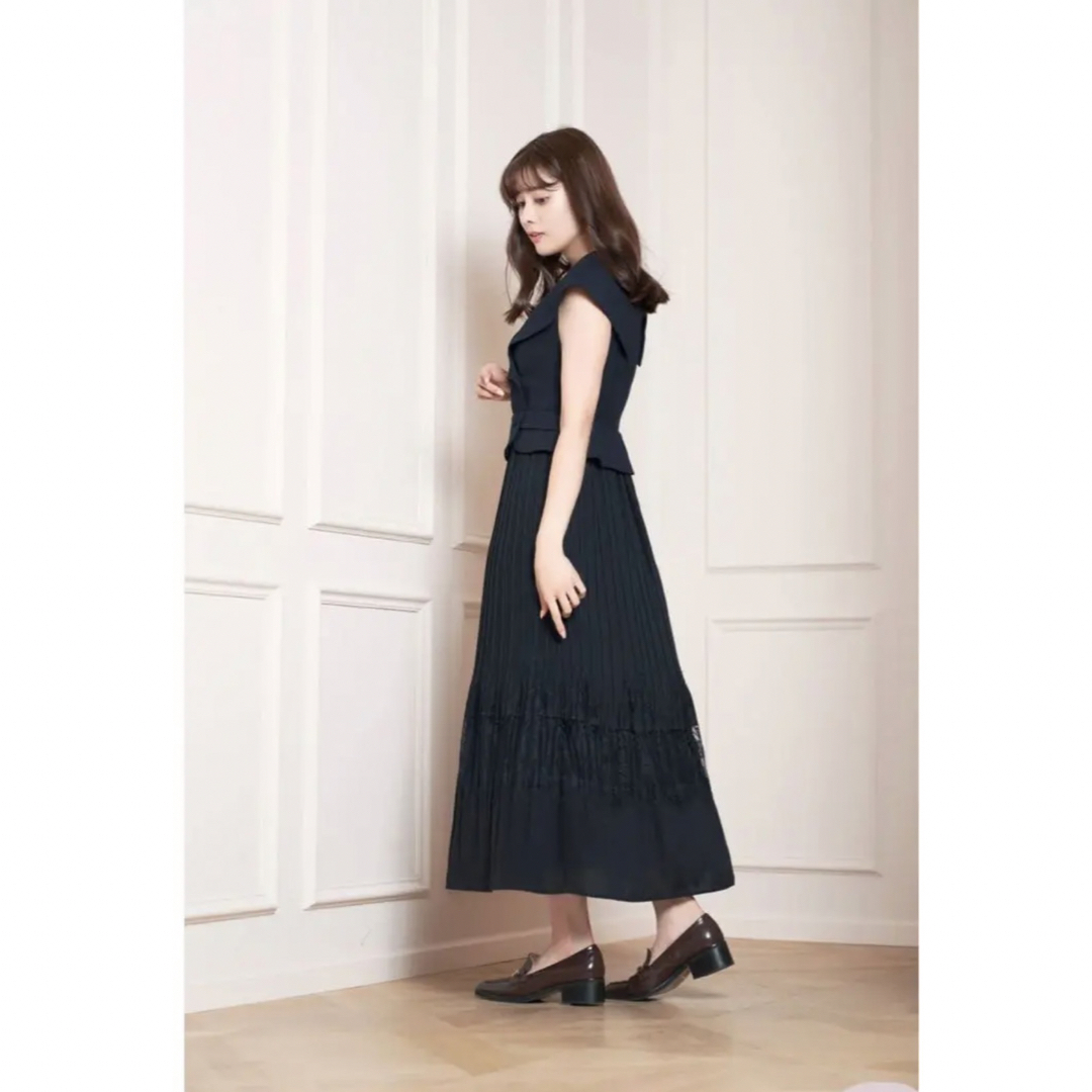 Her lip to - herlipto Siena Big Collar Pleated Dressの通販 by ...