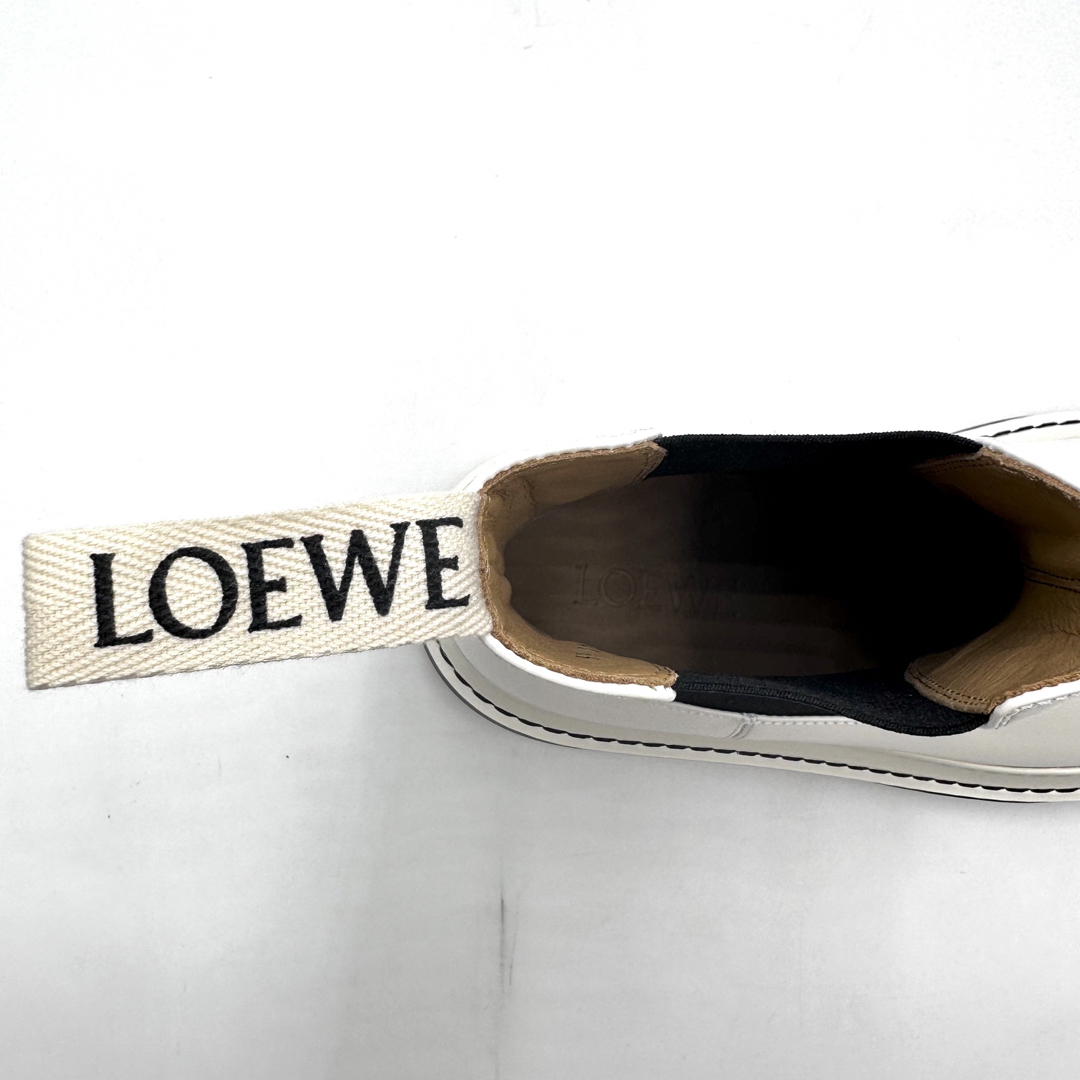 LOEWE ロエベ チェルシーブーツ ホワイト 40 25cm