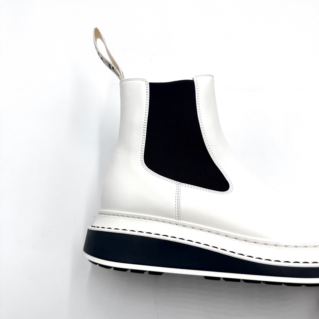 LOEWE ロエベ チェルシーブーツ ホワイト 40 25cm