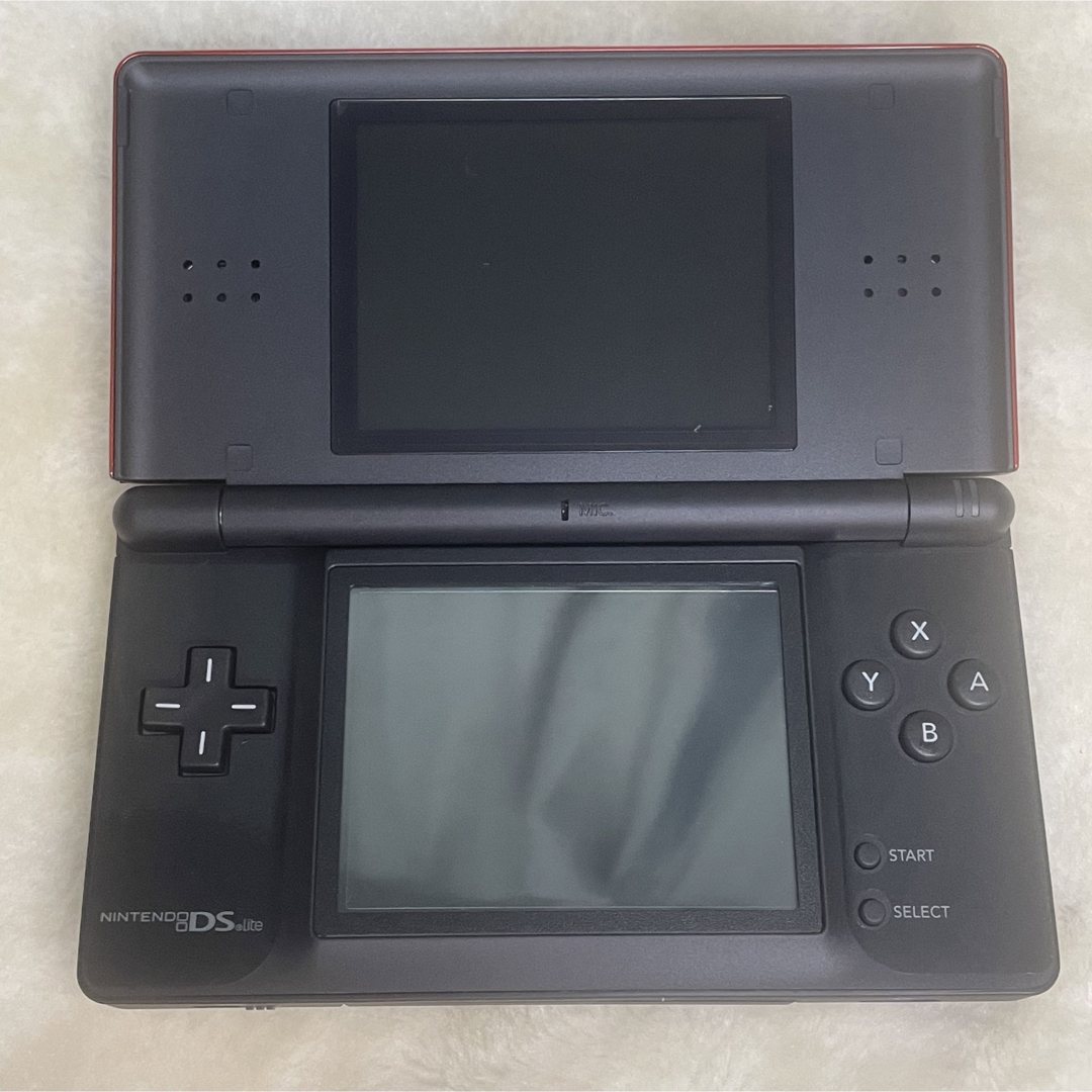 【美品】ニンテンドーDS lite クリムゾンブラック 説明書、箱付属！