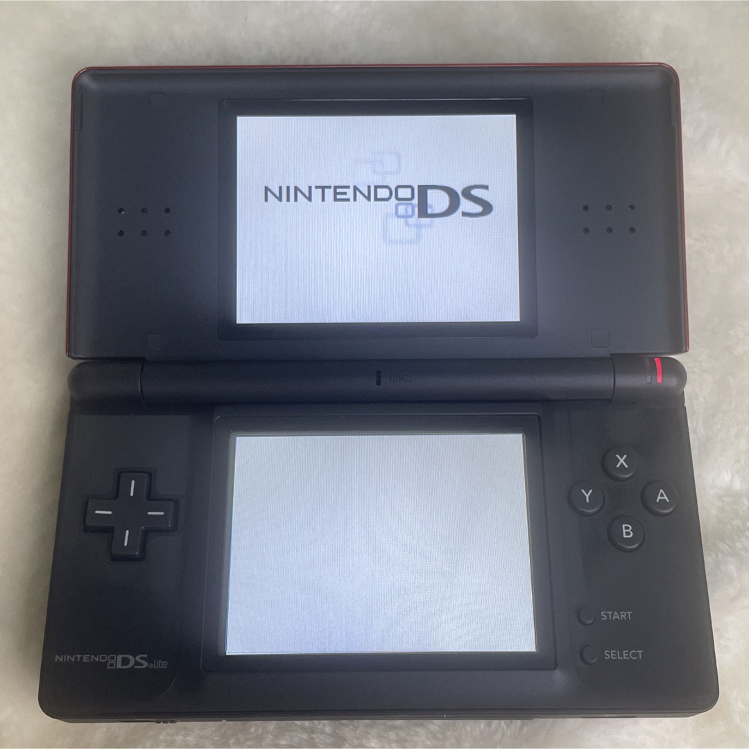 【美品】ニンテンドーDS lite クリムゾンブラック 説明書、箱付属！