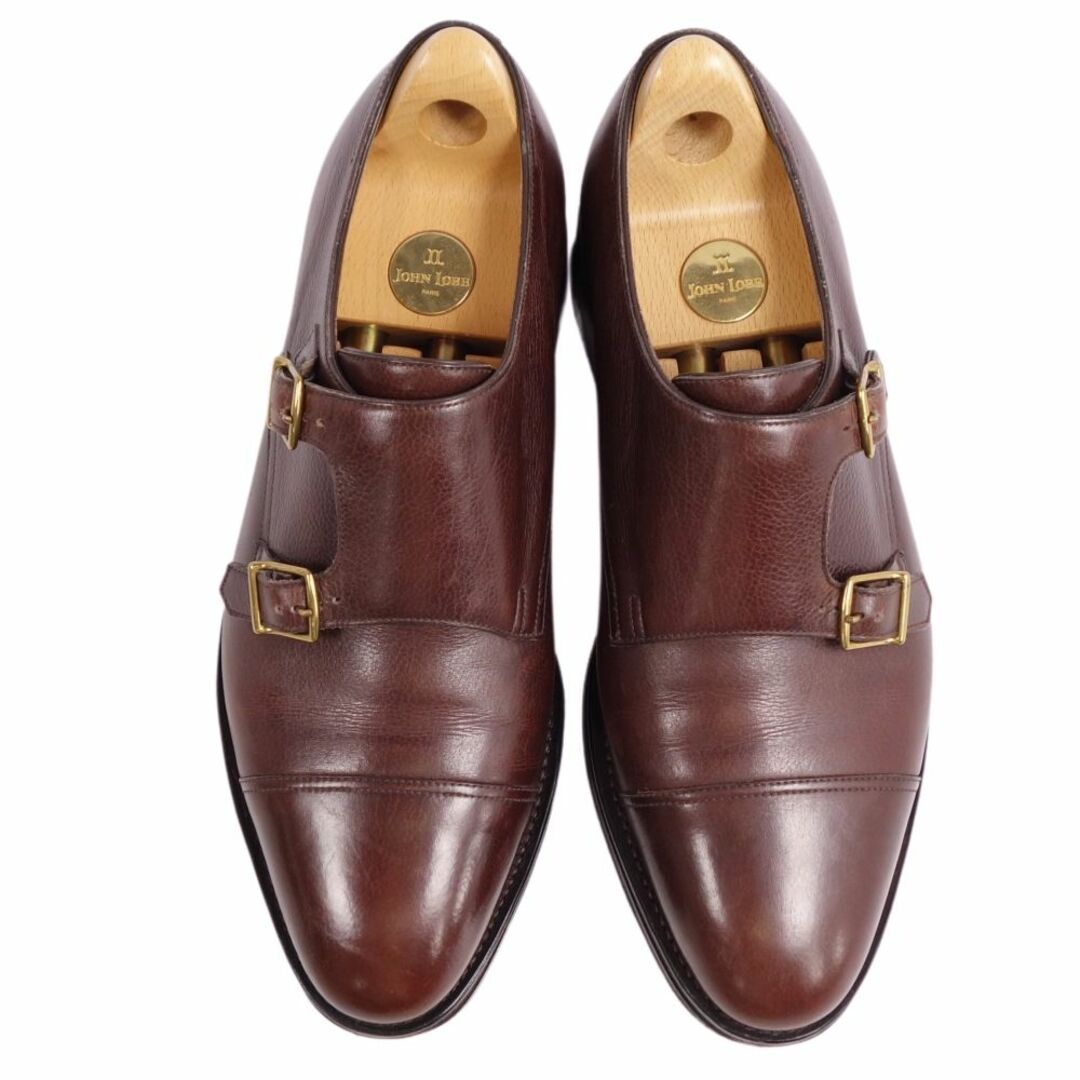 ジョンロブ JOHN LOBB レザーシューズ ダブルモンクストラップシューズ WILLIAM ウィリアム カーフレザー 革靴 メンズ  7E(25.5cm相当) ブラウン