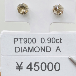 DE-23767 PT900 ピアス ダイヤモンド 0.90ct