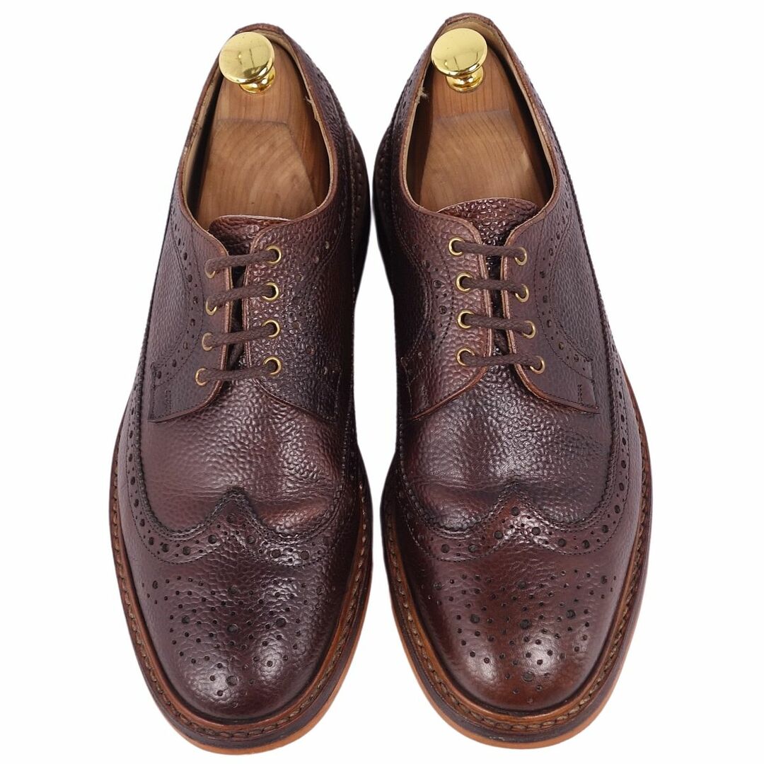 トリッカーズ Trickers レザーシューズ カントリーシューズ ダービーシューズ ブローグ グレインレザー 革靴 メンズ 8.5(27cm相当) ブラウン トリッカーズ Trickers レザーシューズ カントリーシューズ ダービーシューズ ブローグ グレインレザー 革靴 メンズ 8.5(27cm相当) ブラウン